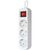 Сетевой удлинитель Defender S318 1.8 m 3 роз switch white (99233), изображение 2 Сетевой удлинитель Defender S318 1.8 m 3 роз switch white (99233), изображение 2
