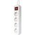 Сетевой удлинитель Defender S418 1.8 m 4 роз switch white (99237), изображение 2 Сетевой удлинитель Defender S418 1.8 m 4 роз switch white (99237), изображение 2