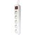 Сетевой удлинитель Defender S518 1.8 m 5 роз switch white (99241), изображение 2 Сетевой удлинитель Defender S518 1.8 m 5 роз switch white (99241), изображение 2