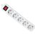 Сетевой удлинитель Defender S518 1.8 m 5 роз switch white (99241) Сетевой удлинитель Defender S518 1.8 m 5 роз switch white (99241)