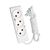Сетевой удлинитель TECCO 2м 3 поста white (8681277841866)