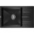 Мойка кухонная GRANADO NAVIA black shine з сифоном (775*495mm.) (gr3801) Мойка кухонная GRANADO NAVIA black shine з сифоном (775*495mm.) (gr3801)