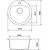 Мийка кухонна GRANADO RONDA avena з сифоном (470*490mm.) (gr2202), зображення 7 Мийка кухонна GRANADO RONDA avena з сифоном (470*490mm.) (gr2202), зображення 7