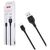 Дата кабель USB 2.0 AM to USB-C 2.0m 2.1A black XO (XO-NB103-TC-2-BK), изображение 3 Дата кабель USB 2.0 AM to USB-C 2.0m 2.1A black XO (XO-NB103-TC-2-BK), изображение 3
