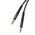 Кабель мультимедійний 3.5mm M to 3.5mm M 1.0m black XO (NBR175A-BK), зображення 2 Кабель мультимедійний 3.5mm M to 3.5mm M 1.0m black XO (NBR175A-BK), зображення 2