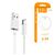 Дата кабель USB 2.0 AM to Micro 5P 1.0m 2.4A white Denmen (D22V-WH), зображення 4 Дата кабель USB 2.0 AM to Micro 5P 1.0m 2.4A white Denmen (D22V-WH), зображення 4