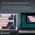 Клавіатура GamePro Asgard Valhalla MK160W Pro 75 RGB Wireless/Bluetooth/USB White (MK160W Pro), зображення 6 Клавіатура GamePro Asgard Valhalla MK160W Pro 75 RGB Wireless/Bluetooth/USB White (MK160W Pro), зображення 6