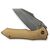 Нож Weknife High-Fin XL, Gold Titanium, Darkwash (WE24010-3), изображение 5 Нож Weknife High-Fin XL, Gold Titanium, Darkwash (WE24010-3), изображение 5