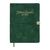Еженедельник Buromax датированный 2026 VELOUR, А5 зеленый (BM.2134-04)
