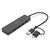 Концентратор Digitus USB-C + USB-A to 4xUSB-A 0.2m black (DA-70235) Концентратор Digitus USB-C + USB-A to 4xUSB-A 0.2m black (DA-70235)