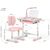 Парта со стулом Evo-kids (стол+стул+полка+лампа) Pink (BD-20 PN), изображение 2 Парта со стулом Evo-kids (стол+стул+полка+лампа) Pink (BD-20 PN), изображение 2