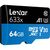 Карта памяти Lexar 64GB microSDXC class 10 UHS-I 633x (LSDMI64GBB633A), изображение 2 Карта памяти Lexar 64GB microSDXC class 10 UHS-I 633x (LSDMI64GBB633A), изображение 2