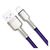 Дата кабель USB 2.0 AM to Lightning 1.0m 2.4A metal purple Baseus (CALJK-A05), зображення 2 Дата кабель USB 2.0 AM to Lightning 1.0m 2.4A metal purple Baseus (CALJK-A05), зображення 2