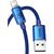Дата кабель USB 2.0 AM to Lightning 2.0m 2.4A blue Baseus (CAJY000103), зображення 2 Дата кабель USB 2.0 AM to Lightning 2.0m 2.4A blue Baseus (CAJY000103), зображення 2