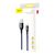 Дата кабель USB 2.0 AM to Lightning 1.0m 2.4A blue Baseus (CALCD-03), зображення 7 Дата кабель USB 2.0 AM to Lightning 1.0m 2.4A blue Baseus (CALCD-03), зображення 7