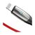 Дата кабель USB 2.0 AM to Lightning 1.0m 2.4A red Baseus (CALSP-B09), зображення 3 Дата кабель USB 2.0 AM to Lightning 1.0m 2.4A red Baseus (CALSP-B09), зображення 3