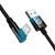 Дата кабель USB 2.0 AM to Lightning 1.0m 2.4A 90° corner black/blue Baseus (CAVP000021), зображення 3 Дата кабель USB 2.0 AM to Lightning 1.0m 2.4A 90° corner black/blue Baseus (CAVP000021), зображення 3