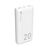 Батарея универсальная Silicon Power QS15 20000mAh PD/18W, QC3.0, Type-C, Micro-USB, 2*USB-A, whi (SP20KMAPBKQS150W), изображение 2 Батарея универсальная Silicon Power QS15 20000mAh PD/18W, QC3.0, Type-C, Micro-USB, 2*USB-A, whi (SP20KMAPBKQS150W), изображение 2