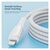 Дата кабель USB-C to Lightning 3.0m 3A white Essager (EXCTL-CHC02), изображение 4 Дата кабель USB-C to Lightning 3.0m 3A white Essager (EXCTL-CHC02), изображение 4