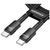 Дата кабель USB-C to USB-C 2.0m 100W black Essager (EXCTT1-XCA01), изображение 2 Дата кабель USB-C to USB-C 2.0m 100W black Essager (EXCTT1-XCA01), изображение 2