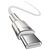 Дата кабель USB-C to USB-C 1.0m 100W metal white Baseus (CATJK-C02), изображение 2 Дата кабель USB-C to USB-C 1.0m 100W metal white Baseus (CATJK-C02), изображение 2