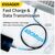 Дата кабель USB-C to Lightning 0.5m 20W black Essager (EXCTL-CGB01), изображение 4 Дата кабель USB-C to Lightning 0.5m 20W black Essager (EXCTL-CGB01), изображение 4