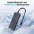 Концентратор Ugreen USB-C to 4xUSB-C 3.2 Gen2 10Gbps CM806 black (35584), изображение 7 Концентратор Ugreen USB-C to 4xUSB-C 3.2 Gen2 10Gbps CM806 black (35584), изображение 7