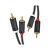 Кабель мультимедийный 2xRCA M to 2xRCA M 2.0m AV104 black Ugreen (10518), изображение 2