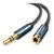 Кабель мультимедийный 3.5mm M to 3.5mm F 1.0m AV118 blue Ugreen (40673), изображение 2