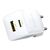 Зарядний пристрій Baseus 1xUSB-C 20W + 1xUSB white + cable USB-C to USB-C 60W 1.0m (P10111608213-01), зображення 3 Зарядний пристрій Baseus 1xUSB-C 20W + 1xUSB white + cable USB-C to USB-C 60W 1.0m (P10111608213-01), зображення 3