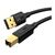 Кабель для принтера USB 2.0 AM/BM 3.0m US135 black Ugreen (10351), изображение 2 Кабель для принтера USB 2.0 AM/BM 3.0m US135 black Ugreen (10351), изображение 2
