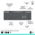 Клавиатура Logitech Slim Solar+ for Business Wireless/Bluetooth Graphite (920-013779), изображение 6 Клавиатура Logitech Slim Solar+ for Business Wireless/Bluetooth Graphite (920-013779), изображение 6