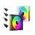 Кулер для корпуса Zezzio PRISM 6 Pro ARGB Black Reverse, изображение 5 Кулер для корпуса Zezzio PRISM 6 Pro ARGB Black Reverse, изображение 5