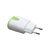 Зарядное устройство Patron 2xUSB 2.0 2A/1A white/green (PN-2USB-220V-G), изображение 2 Зарядное устройство Patron 2xUSB 2.0 2A/1A white/green (PN-2USB-220V-G), изображение 2