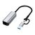 Адаптер USB-C + USB A to RJ45 Ethernet 1000Mbps ColorWay (CW-AD-CRG)