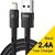 Дата кабель USB 2.0 AM to Lightning 2.0m 2.4A black Essager (EXCL-XCA01)