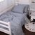 Постільна білизна MirSon 012 Grey Stars Фланель 2 x 160 x 220 Сімейний Євро (2200009653155)