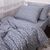 Постельное белье MirSon 012 Grey Stars Фланель 160х220 Полуторный Евро (2200009653094), изображение 2
