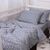 Постельное белье MirSon 012 Grey Stars Фланель 160х220 Полуторный Евро (2200009653094), изображение 4