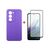 Чехол для мобильного телефона Dengos Carbon Kit for Xiaomi Redmi 15 4G case + glass Purple (DG-KM-164)