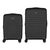 Набір валіз 2E Aero (M+S), чорні (2E-SPP-AERO-SET2-BK), зображення 2