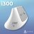 Мишка Ajazz i300 Wireless/Bluetooth/USB White (i300-W), зображення 6