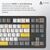Клавиатура Ajazz AK870 V2 Flying Fish Switch USB UA Black/Grey/Yellow (AK870-V2-FF-BGY), изображение 12