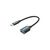 Перехідник OTG USB 3.1 AF to USB-C 0.15m black VENTION (CCVBB)