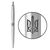 Ручка кулькова Parker JOTTER 17 UKRAINE SS CT BP Трезубец ОУН (глад.) (16132_T030t)