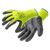 Защитные перчатки Hoegert VECHTE HT5K760-9 гофрированные с нитриловым покрытием зелени, 9 (HT5K760-9)