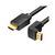 Кабель мультимедийный HDMI M to HDMI M 1.0m 90° corner black Vention (AAQBF)
