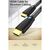 Кабель мультимедийный HDMI M to HDMI M 1.0m 4K cotton braided black zinc alloy Vention (ALMBF), изображение 3
