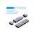 Зчитувач флеш-карт Vention USB 3.0 AM/USB-C to SD+TF Gray Dual Drive Letter Aluminum Alloy (CLLH0), зображення 3