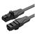 Патч-корд 0.75м, UTP cat 6 RJ-45 black Vention (IBABE)